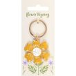 Yellow Daisy Floral Keyring