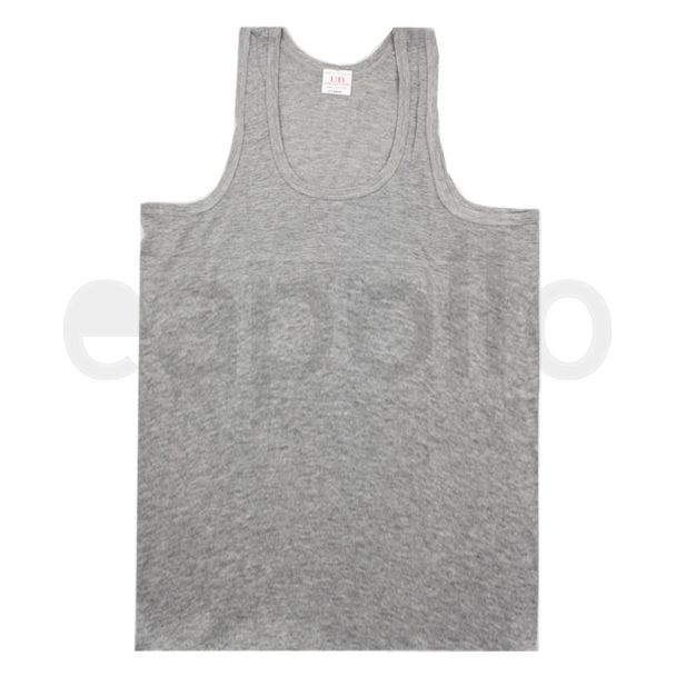 Men's Grey 100% Cotton Vest 