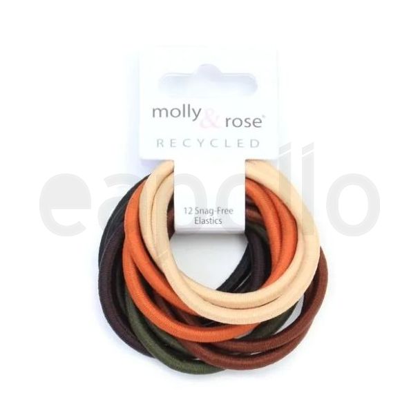 12pcs Natural Snag Free Hair Elastics