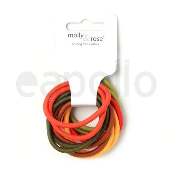 12pcs Spice Snag Free Hair Elastics