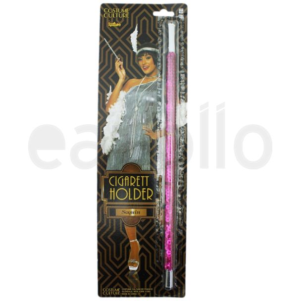 1920's Pink Sequin Cg Holder