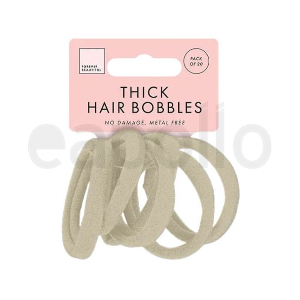 20pcs Large Thick Rolled Hair Elastics 5.5cm x 1cm
