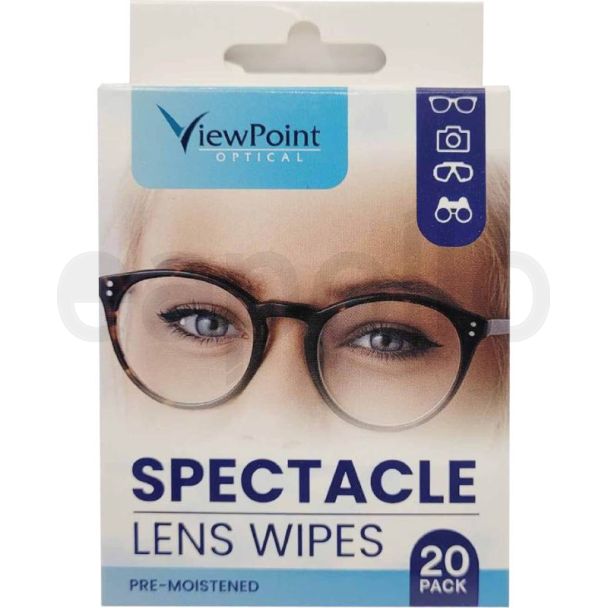 20pcs ViewPoint Optical Spectacle Lens Wipes (Pre-Moistened)