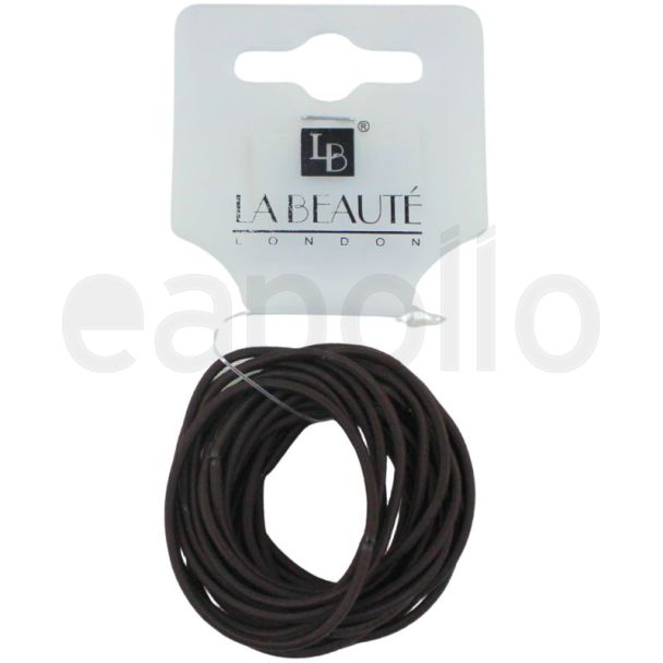 24pcs Natural Snag Free Hair Elastics - Brown - 2mm x 4cm