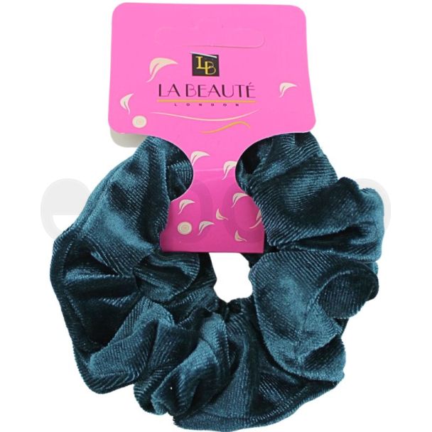 2pcs Velvet Hair Scrunchies Dark Azure- 10cm