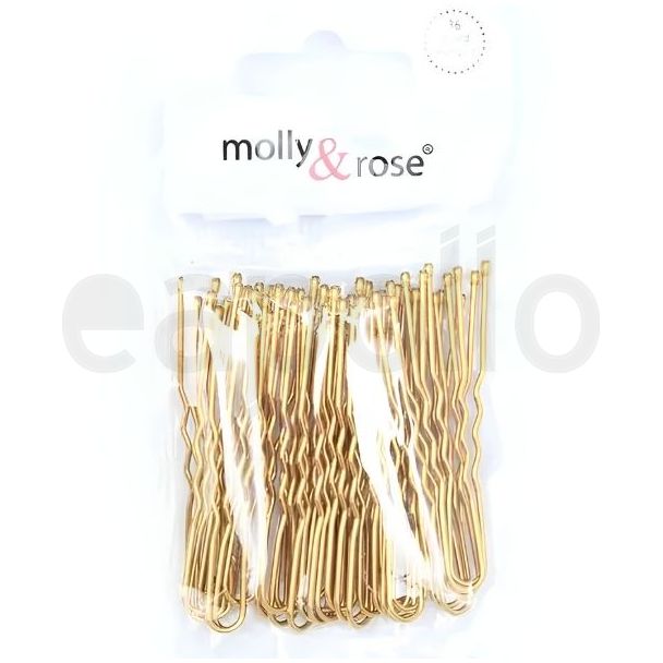 36pcs Gold Waved Hair Pins for Blonde Hair - 45mm