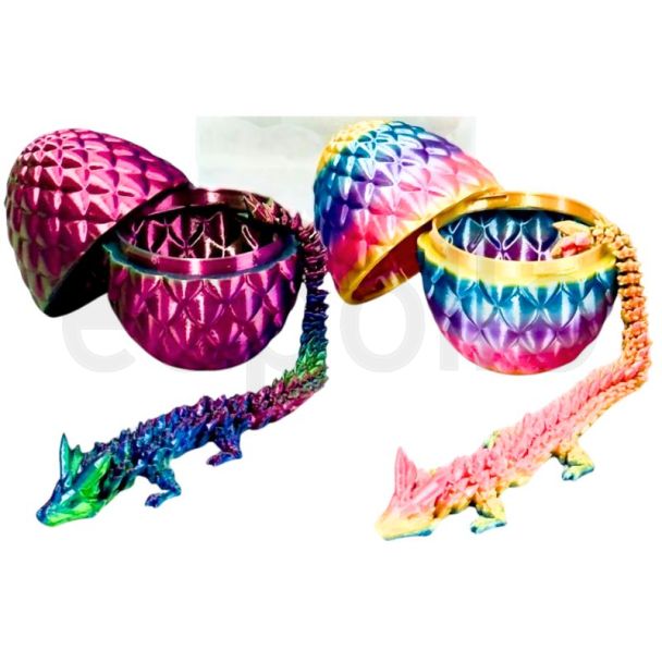 3D Printed Dragon & Egg - Assorted