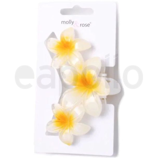 Hibiscus Flower Hair Clamp - Assorted - 11cm