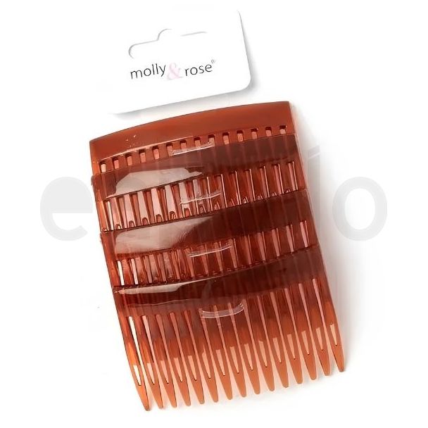 4pcs Tort French Side Hair Combs - 7cm
