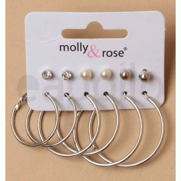 Wholesale 6 Pairs of Gilt Assorted Earrings
