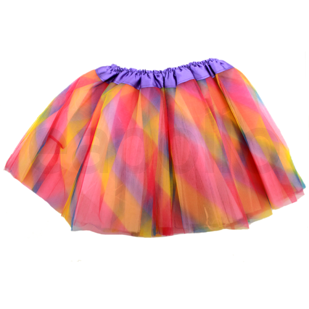 Children's Rainbow Net Tutu skirt