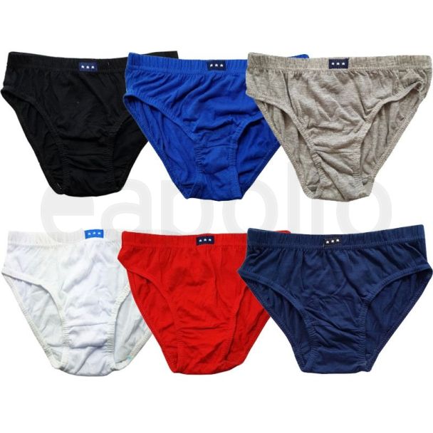 Boys Cotton Briefs - Assorted Colours & Sizes