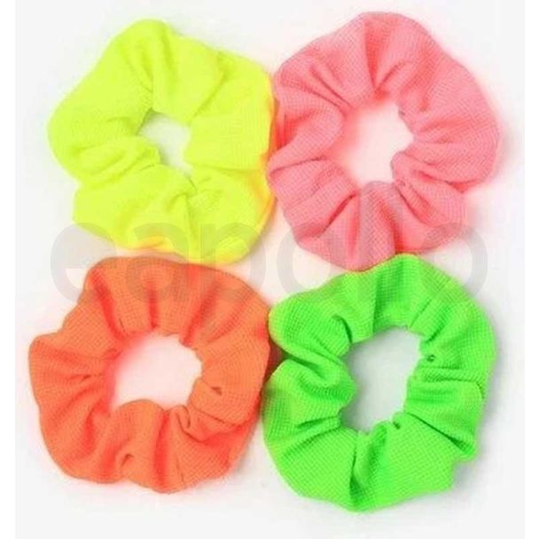 Molly & Rose Bright Neon Coloured Fabric Scrunchie