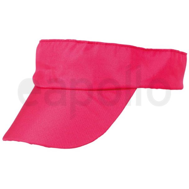 80S Visor Cap Adults (One Size) - Neon Pink