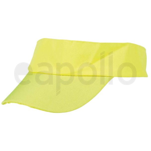 80S Visor Cap Adults (One Size) - Neon Yellow