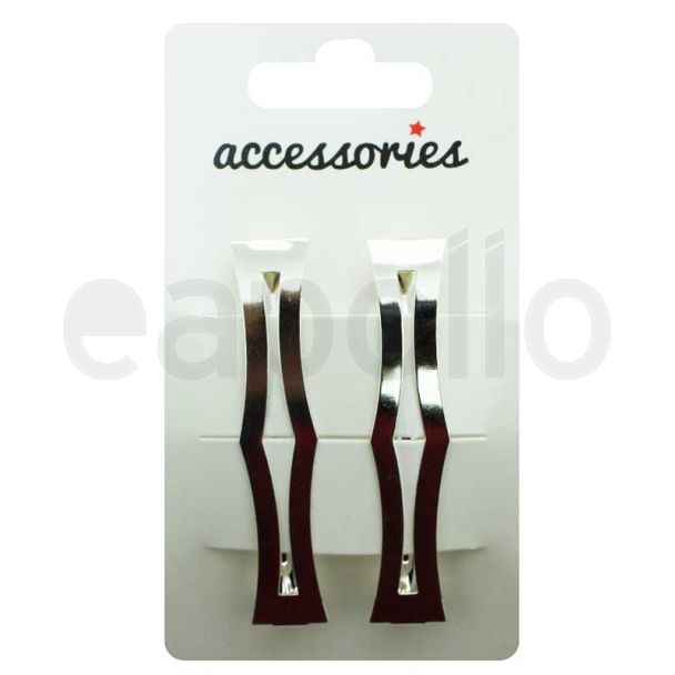 Sword Handle Barrette Clip - Silver