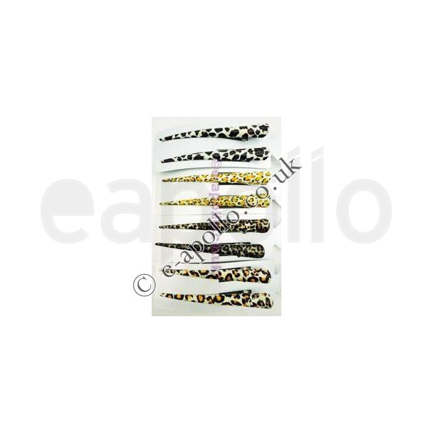 Animal Print Concord Clips - Assorted Designs (8970) (24 Pcs)