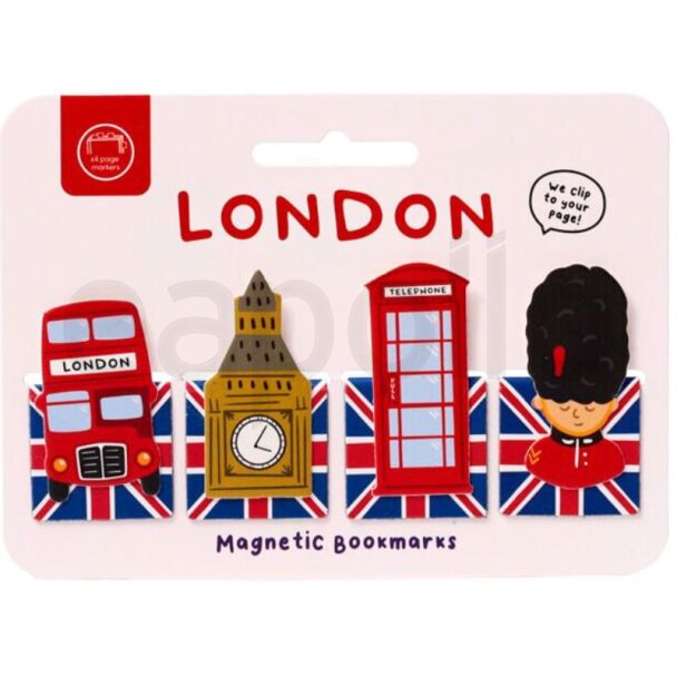  London Souvenir Design Magnetic Bookmarks (4 Pcs)