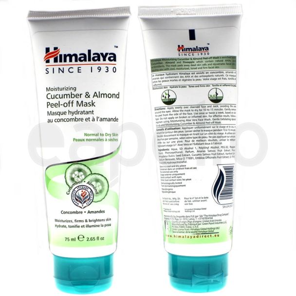 Wholesale Himalaya Herbals Moisturizing Cucumber & Almond Peel-Off Mask 75ml