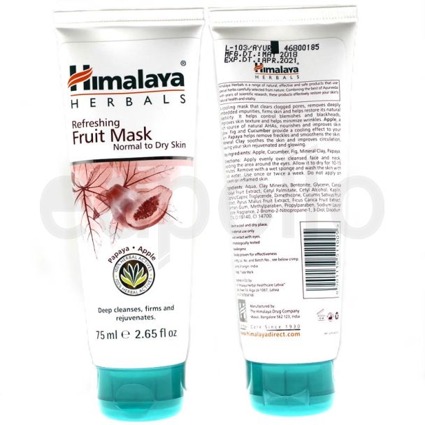 Wholesale Himalaya Herbals Refreshing Fruit Mask 75ml