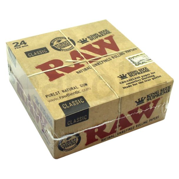 RAW Classic Natural Unrefined R-Paper - King Size Supreme 