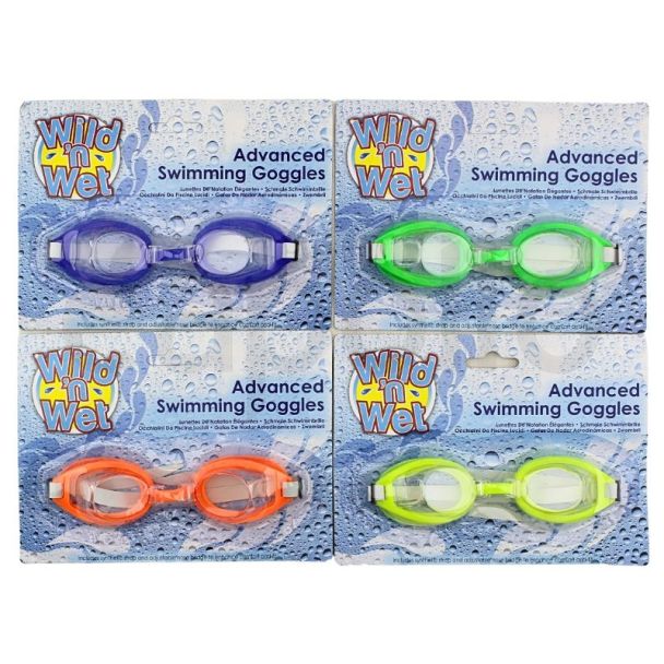  Wholesale Advanced Swimming Goggles - Assorted Colours 
