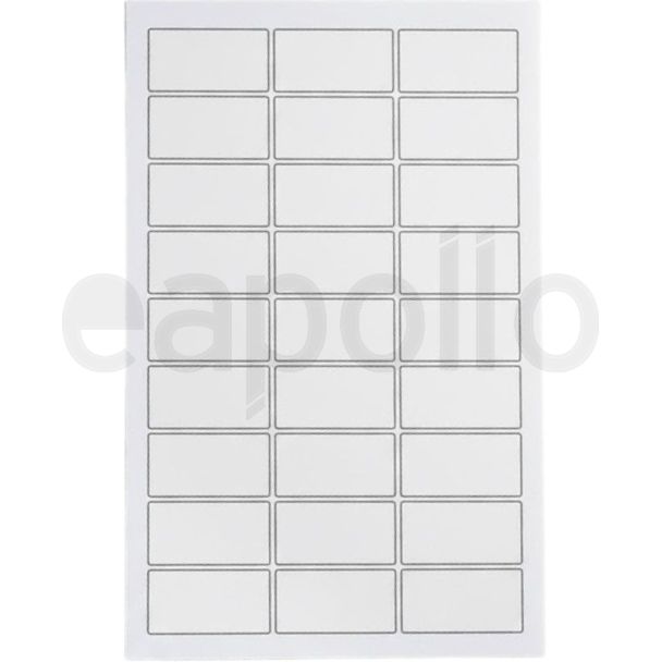 A4 Laser Address Labels – 24 Labels Per Sheet (65 x 35mm), Pack of 100 Sheets