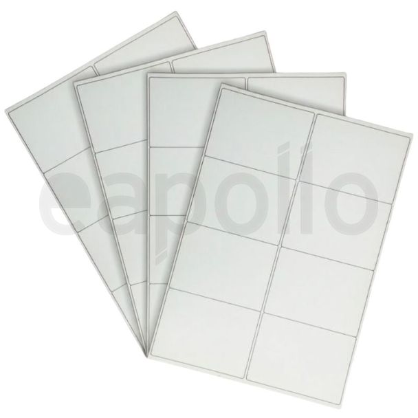 A4 Laser Address Labels – 8 Labels Per Sheet (100 x 72 mm), Pack of 100 Sheets