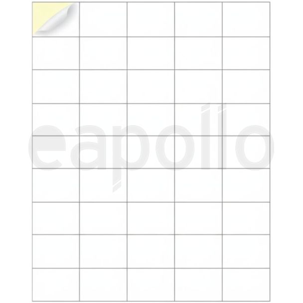 A4 Size 4 Stick On Label Sheet – 40 Label Per Sheet (38 x 35mm), Pack of 100 Sheets