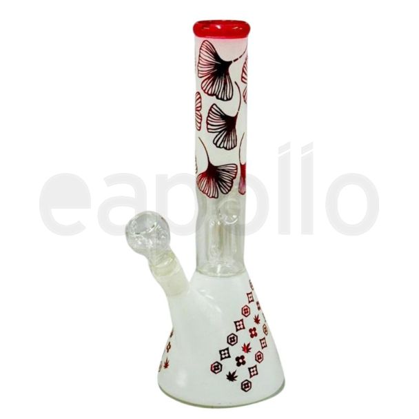 Percolator Assorted Pattern Design Glass Waterpipe (30cm) - Assorted Colours