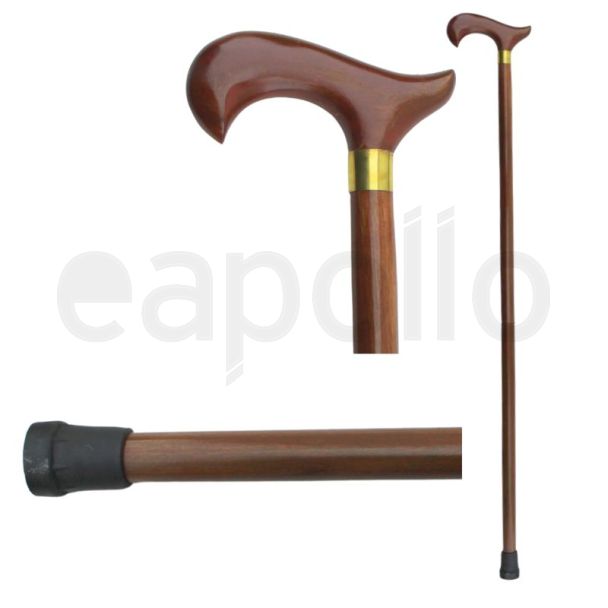 Acacia Wood Walking Stick with Crutch Handle 92cm