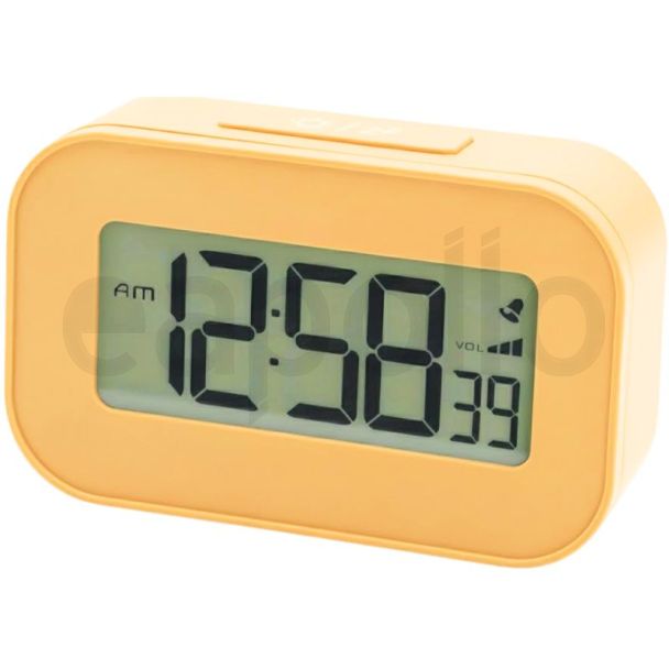 Acctim Kyle LCD Digital Alarm Clock - Sandstone (W9xH5.5xD2.5cm)