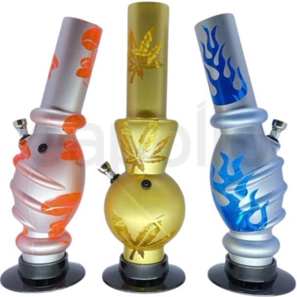 Acrylic Waterpipe - Assorted Shape & Design (12.5 inch)