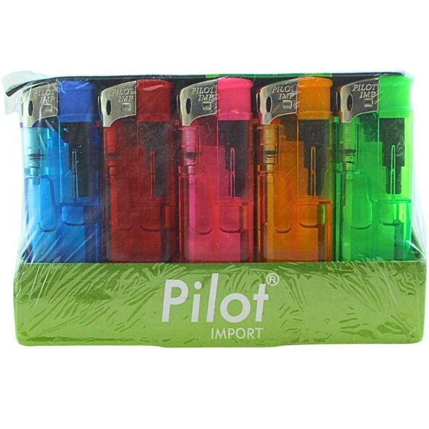 Adjustable Flame Refillable Gas Lighter – Assorted Colours