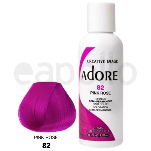 Wholesale Adore Semi-Permanent Hair Dye- Pink Rose (82) 
