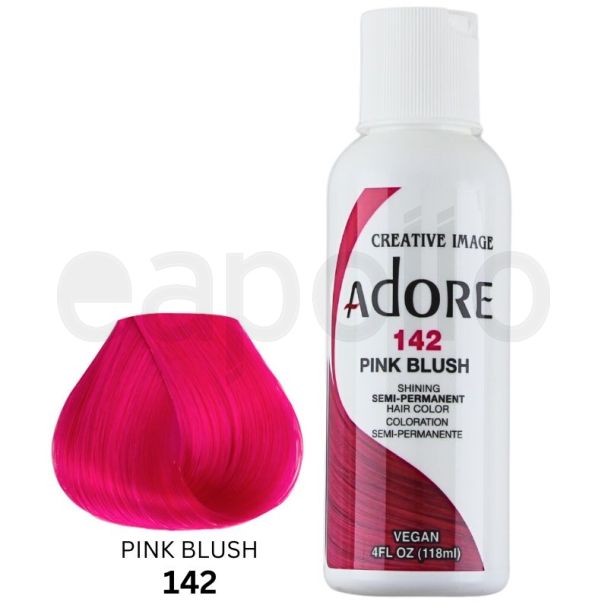 Adore Semi-Permanent Hair Dye - Pink Blush (142)