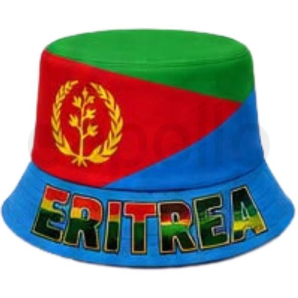 Adult Eritrea Bucket Hat with Flag Design