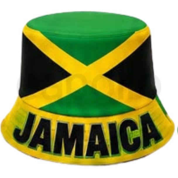 Adult Jamaica Flag Design Bucket Hat