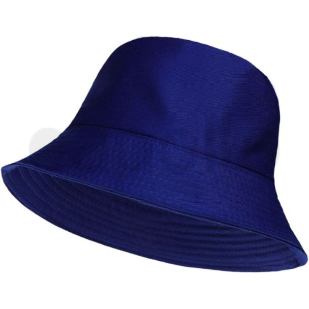 Adults 100% Cotton Reversible Bucket Hat - Royal Blue