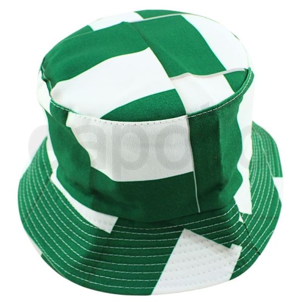 Adults Nigeria Flag Design Bucket Hat 