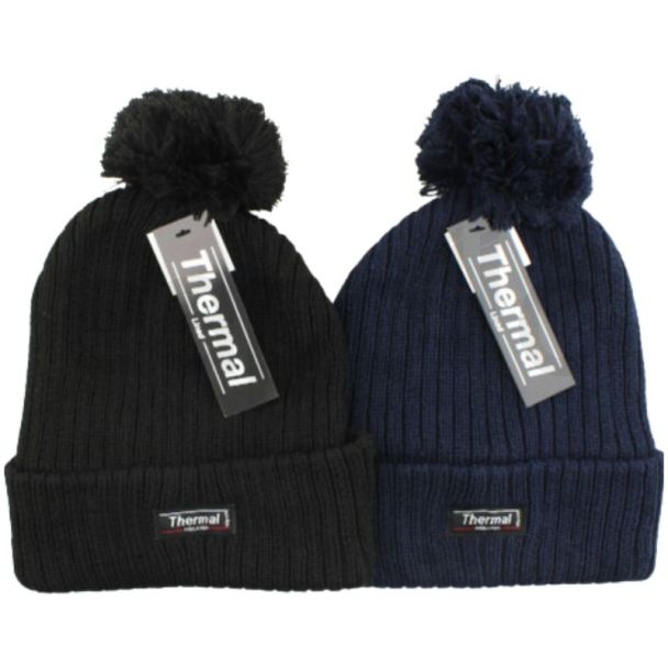 Adults Plain Thermal Hat - Assorted Colours 