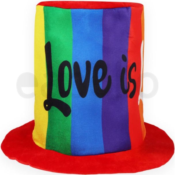 Adults Pride Tall Hat - Love is Love (35 x 28cm)