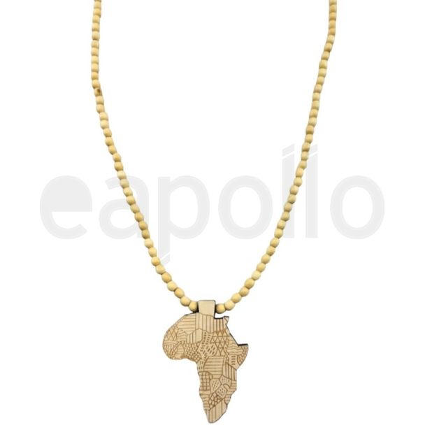 African Continent Necklace - Natural
