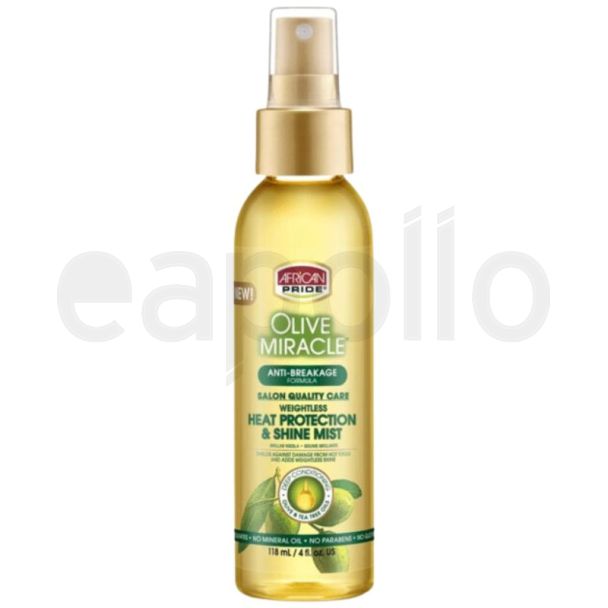African Pride Olive Miracle Heat Protection & Shine Mist 