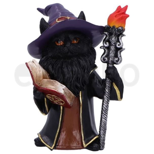 Albus The Wizard Black Cat Figurine (13.5cm)