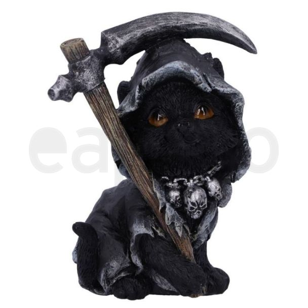 Amara Black Grim Reaper Feline Cat Figurine 10.2cm