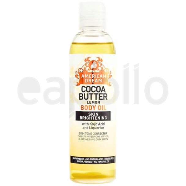 American Dream Cocoa Butter Body Oil- Lemon (200ml)