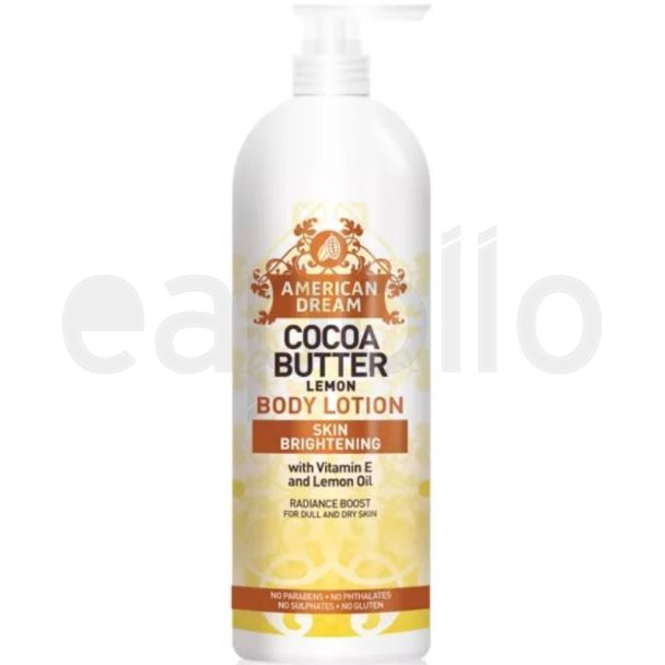American Dream Skin Brightening Body Lotion 750ml - Lemon (BB - 10/26)