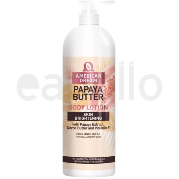 American Dream Skin Brightening Body Lotion 750ml - Papaya Butter (BB - 11/2026)