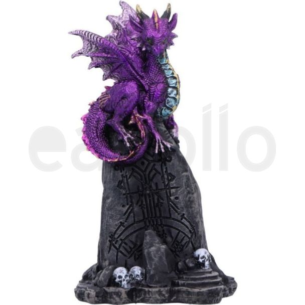 Amethyst Rune Protector Dragon Figurine - (12cm)